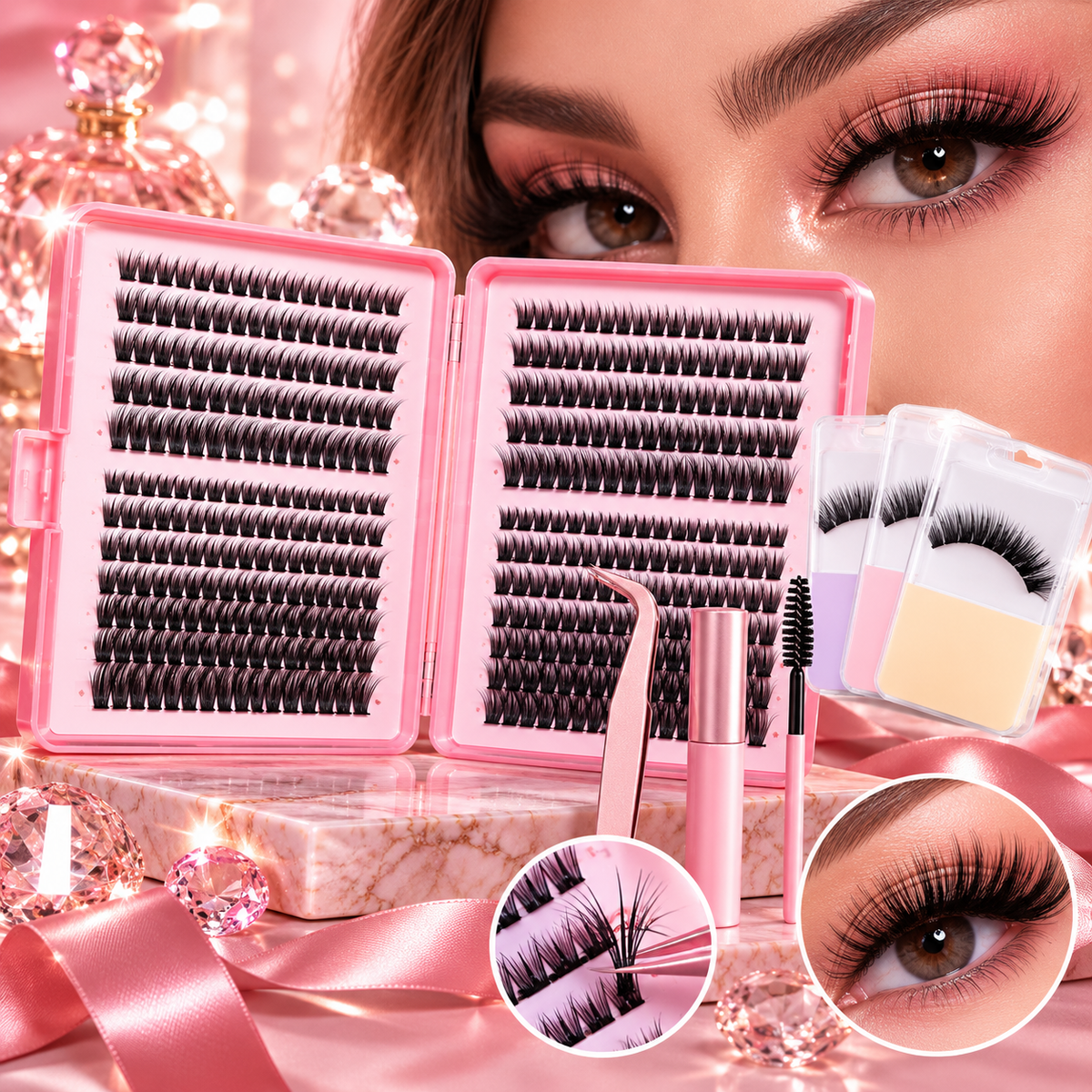 Kit de Extensión de Pestañas 30D, 40D y 50D